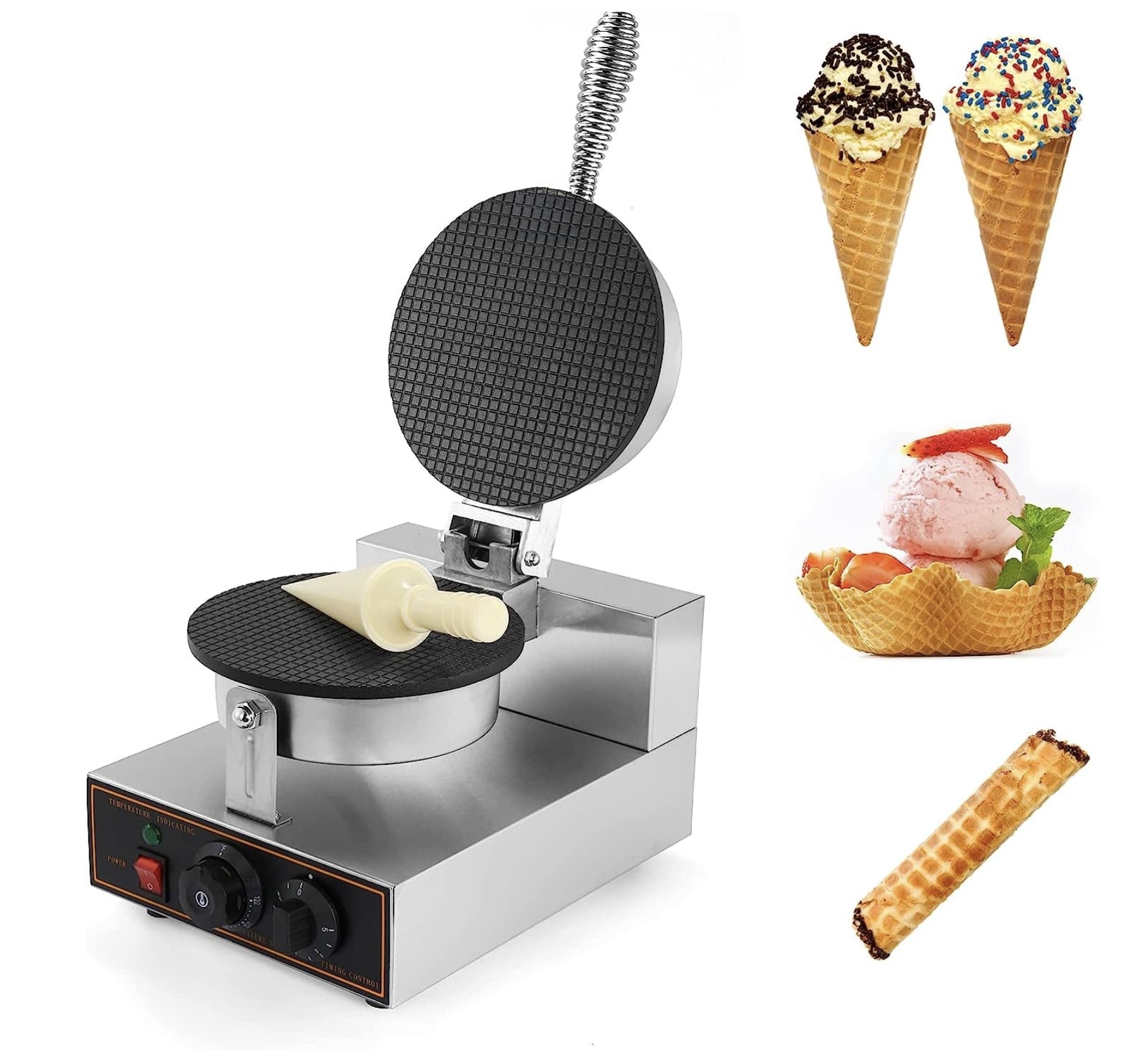 Round Shape Waffle Cone Maker